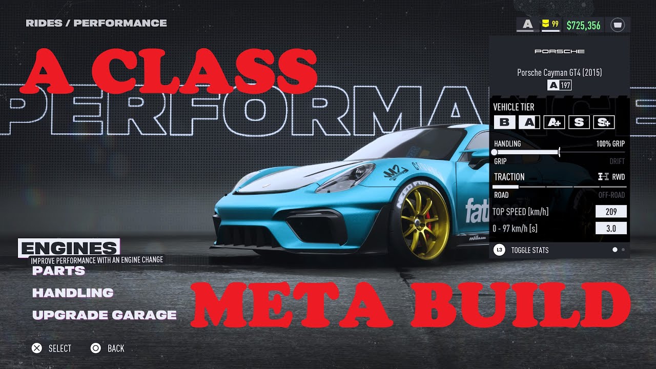 NFS Unbound A class meta build vol 2 - 9 Porsche Cayman GT4