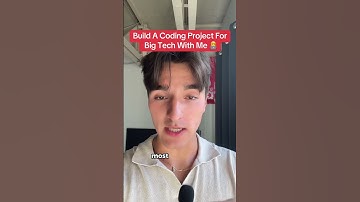 Build A Coding Project For Big Tech With Me 🧑‍💻#shorts #shortsfeed