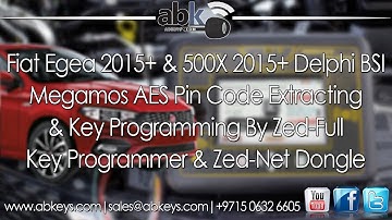 FIAT EGEA 2015+ 48 Megamos AES online pin code calculation &  key programming By Zed Full programmer