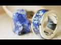 ラピスラズリを砕いて鮮やかなシルバーリングを作る！/And crushed lapis lazuli make a brilliant silver ring!