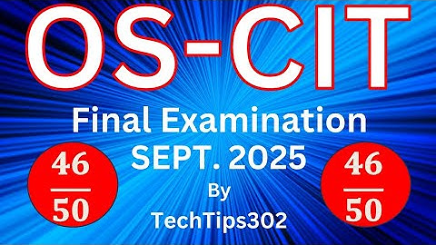 OS-CIT | Final Examination | September 2025