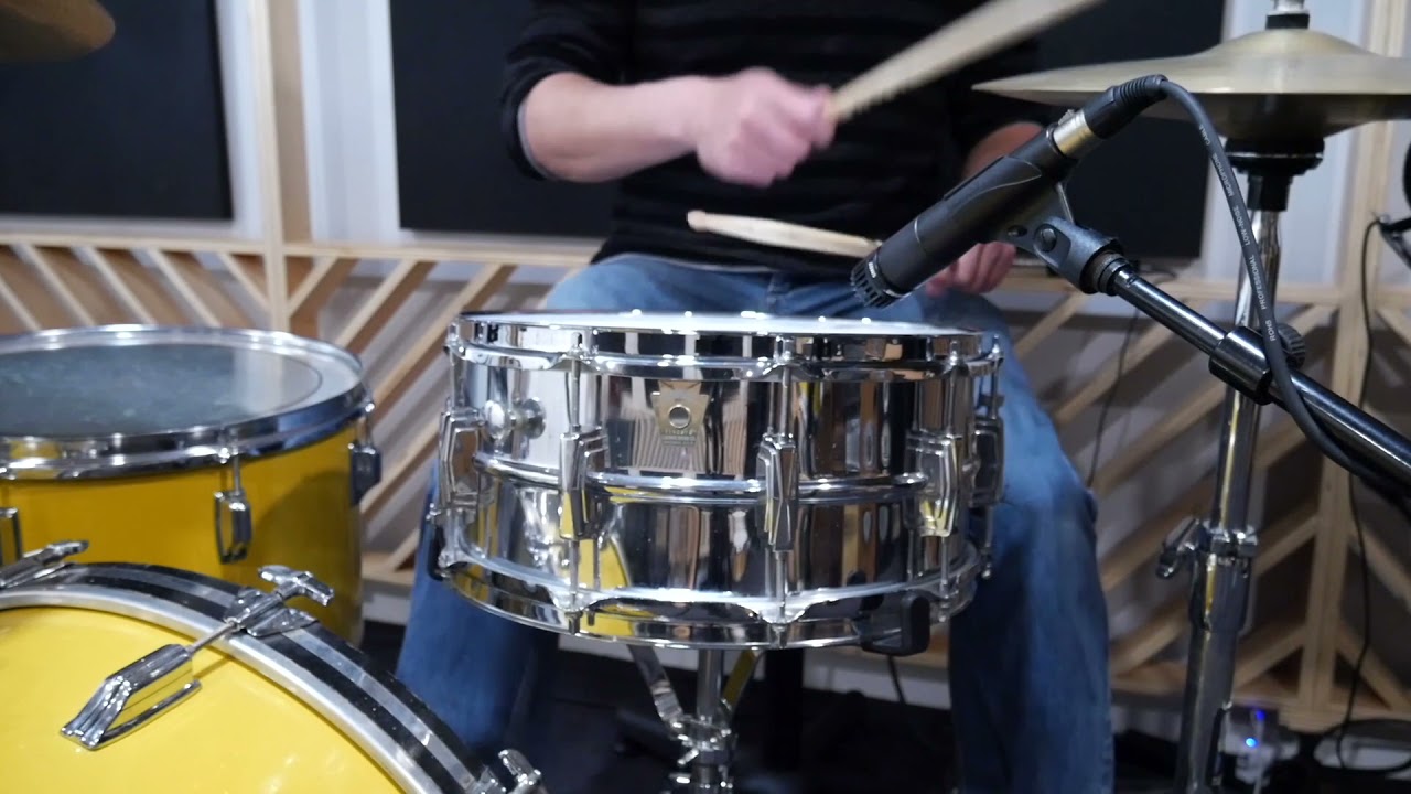 1980s Ludwig LM402 6.5" Ludalloy Snare Drum - Chicago Transition Keystone Badge