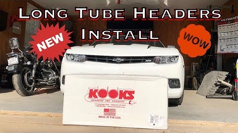 Installing Kooks Long Tube Headers on my 14’ Camaro SS