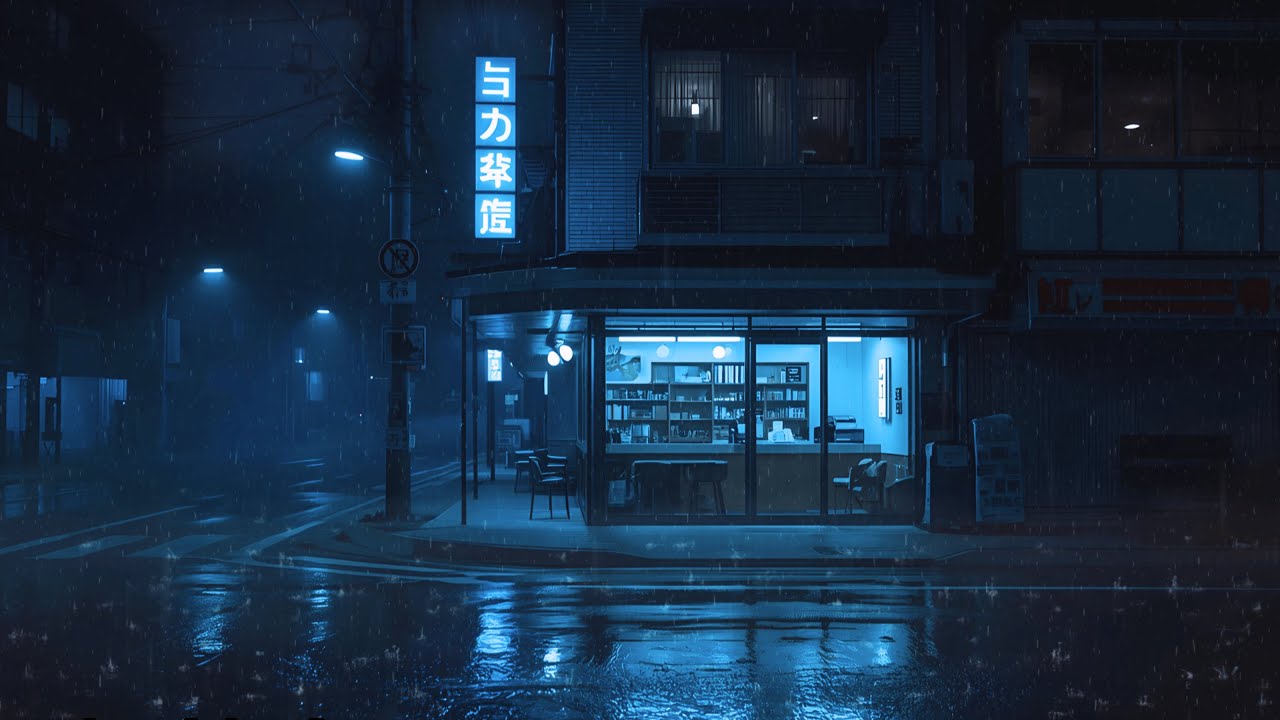 Tokyo Midnight Street at 3AM — Lofi  Piano for Sleep, Relaxation & Stress Relief