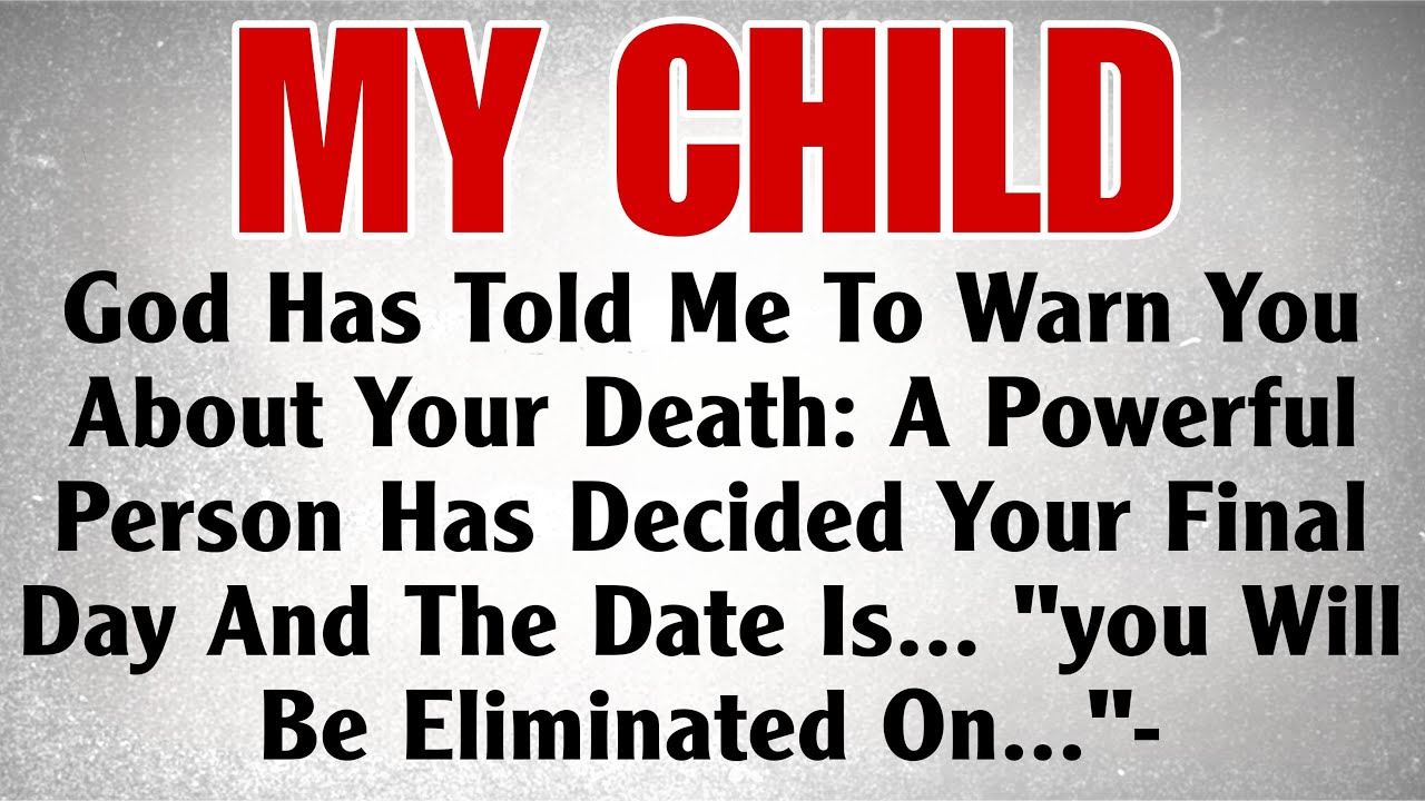 🚨 God Says,God has told to warn you about your death...A Powerful person Has decided your...#jesus