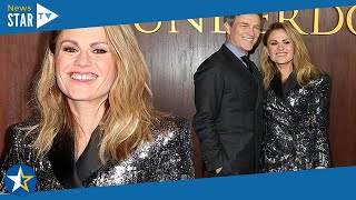 Stephen Moyer supports wife Anna Paquin at the Hollywood premiere of her movie American Underdog Wha