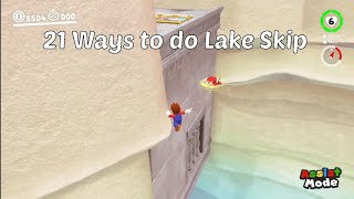 21 Ways to do Lake Skip in Super Mario Odyssey (Inspired by Walasqueegee)