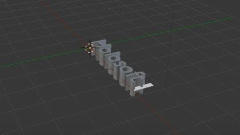 Blender Text Extrusion