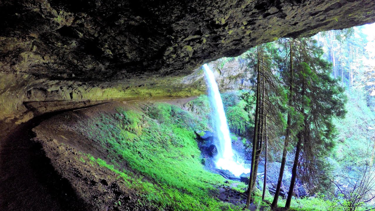 North Falls Silver Falls State Park Oregon Youtube