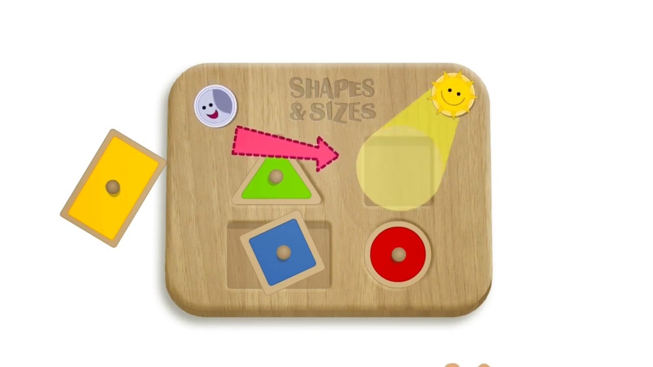 BabyFirst shapes and sizes rectangle square triangle circle