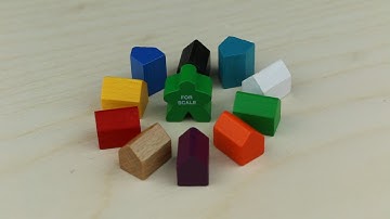Wood House - Board Game Pieces from The Game Crafter