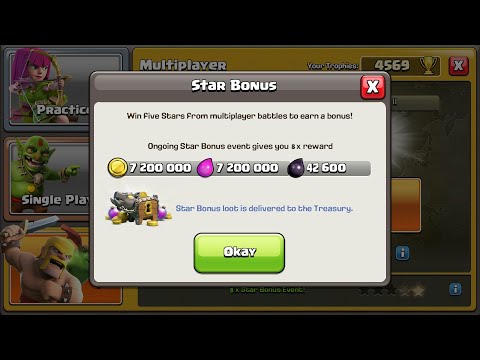 Wow... 8 X Star Bonus Possible In Clash Of Clans ! - COC Tips And Trick