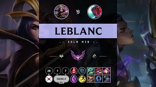 LeBlanc Mid vs Yone - KR Master Patch 14.10