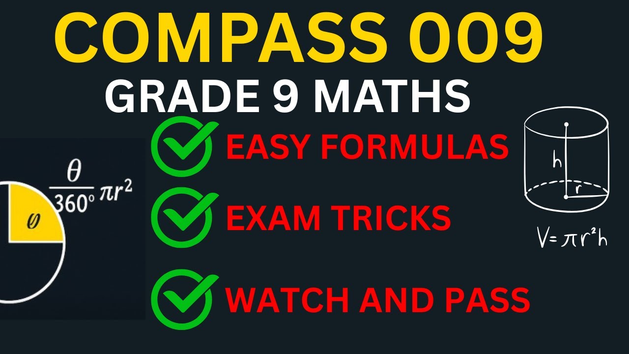 COMPASS 009 MATHEMATICS GRADE 9 | JS2509 SECTION B