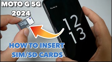 MOTO G 5G 2024  How to insert SIM/SD Cards