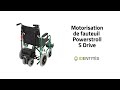 Vidéo: Motorisation de fauteuil roulant Powerstroll