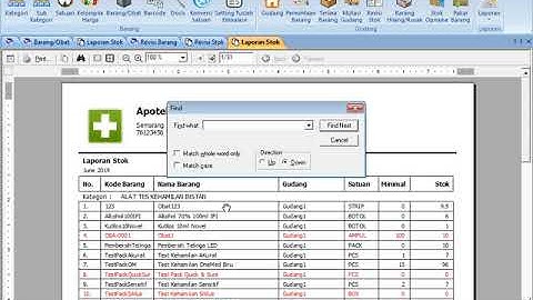 Cara Input Stok Awal Obat Menggunakan Menu Revisi Stok Pada Software Apotek GRATIS