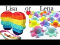 LISA OR LENA POP IT 2021 Long Video 💖 Fidget Edition | FIDGET TOYS | What do You Like? #101
