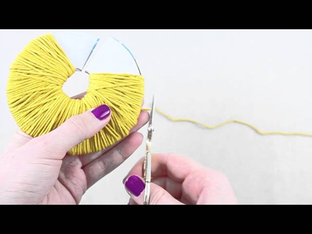 knoflook Geavanceerde Tante Techniek 10: pompons maken - karton - YouTube