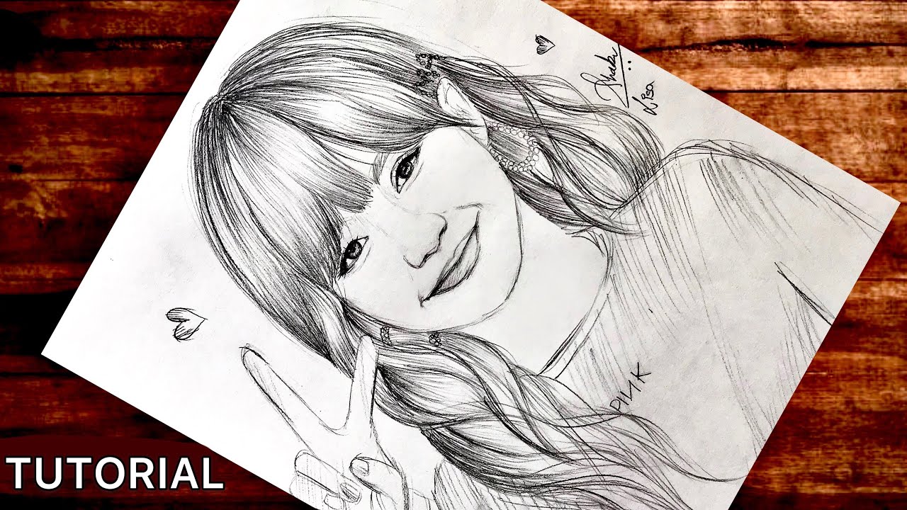 Drawing Lisa Blackpink  How to draw Blackpink Lisa step by step tutorial   YouCanDraw  YouTube