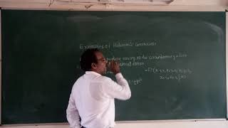 example of holonomic constraints continued