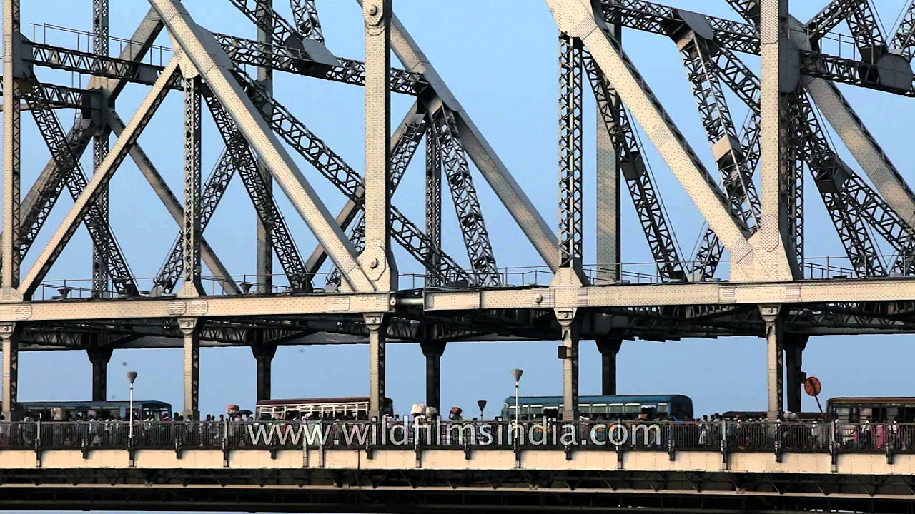 Rabindra Setu or Howrah Bridge Kolkata landmark