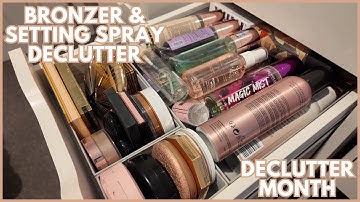 Afl. 7: BRONZER & SETTING SPRAY DECLUTTER 2025 | Decluttermaand