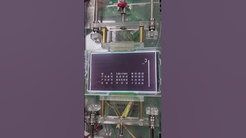 BTN segment lcd display testing video