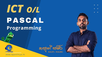 Pascal Programming - O/L ICT Question Discussion - English Medium / Ordinary Level (Kasun Sameera)
