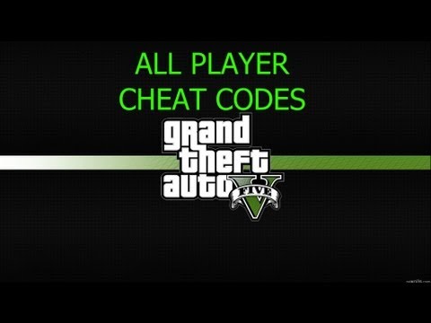 Grand Theft Auto 5 - All Cheat Codes (PS3, GTA V) 