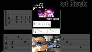 daftpunk - Robot Rock #guitar #tab  #fingerstyleguitar ダフトパンク ロボットロック ソロギター