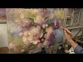 Персиковые пионы. Peach peonies. Etude. Oil painting. Как написать цветы. Пионы