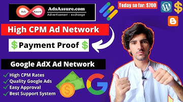 High CPM Google AdSense Alternative ad Network In 2022 Live Earning Proof (High CPM) High CPM ADx