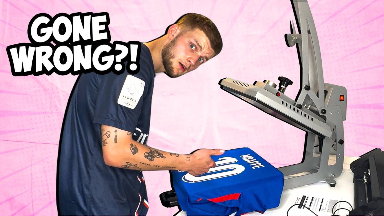 I TRIED PRINTING A FOOTBALL SHIRT...