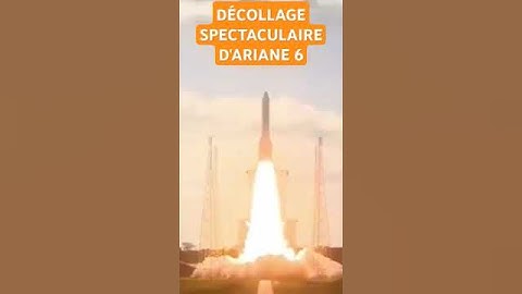 Décollage spectaculaire du Vol inaugural d'Ariane 6 #ariane6 #astronomie #lancement #space #science