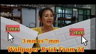 Download Lagu Jangan Salah Beli! ,Bedanya Wallpaper 3DBrick Foam yang 3mm vs 6 mm| Harga Wallfoam Sticker 3d 6mm MP3