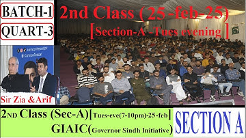GIAIC Q-3 2nd CLASS[Tue-eve (sec-A)] Sir Zia&Arif || Python Intro || (25-feb-25-)GOVERNOR INITIATIVE