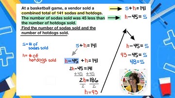 Solving a word problem involving a sum and another basically relationship using a system of linear