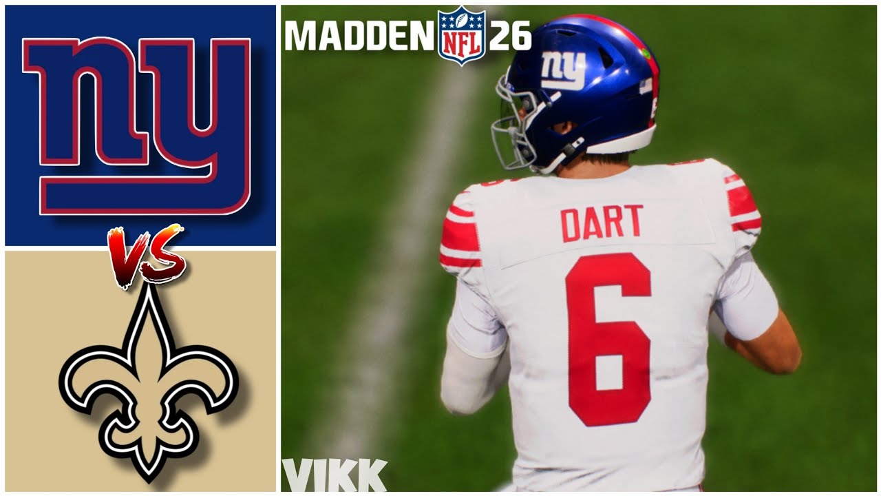 Giants vs Saints Week 5 Simulation (Madden 26)