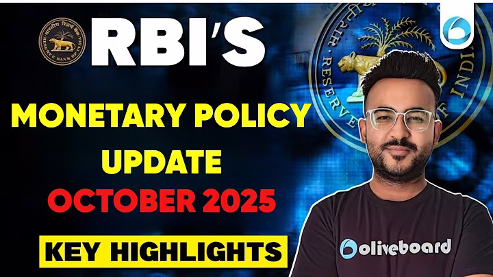 RBI's MPC Meeting | Key Highlights | October 2025 | RBI Grade B 2025