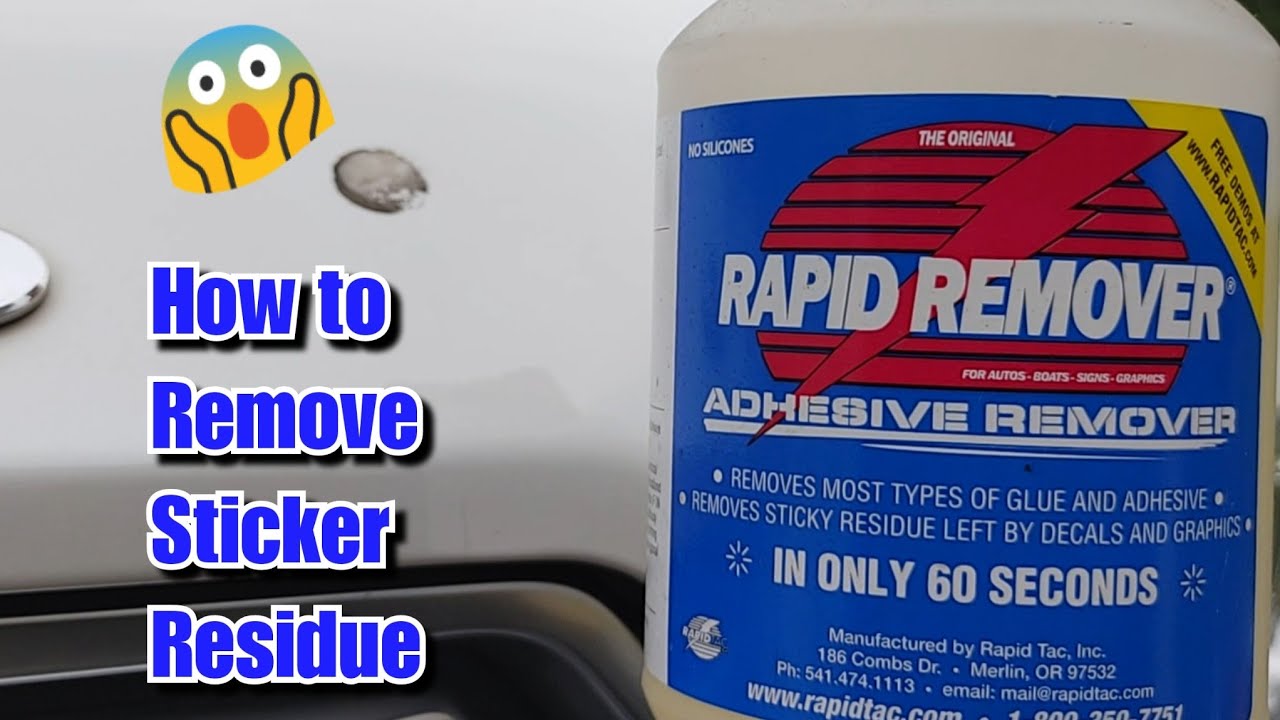 How to remove sticker residues from car - 3D Gum and Tar Remover 