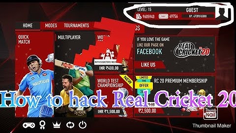 How to hack Real Cricket 20 lastest version 3.2 for free