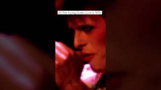 All The Young Dudes (Live In 1973). #Davidbowie #Youtubeshorts #Shorts