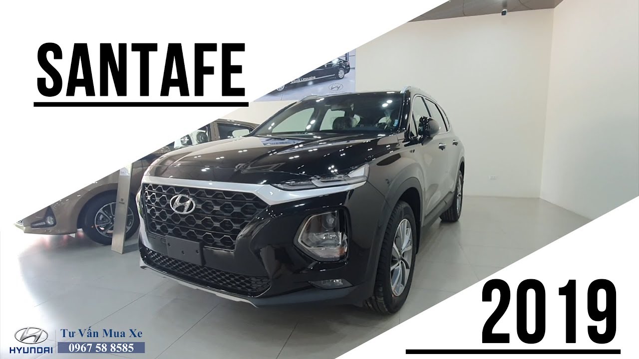 SANTAFE 2020 Màu Đen| Santafe 2020 Máy Dầu giá 1.060 triệu tại showroom ...