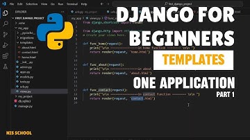 Templates in Django | Templates folder and HTML files in django | Return HTML page | Part - 1 | NIS