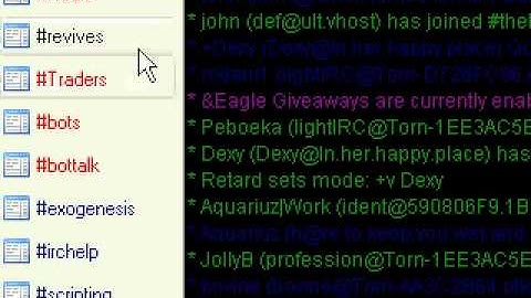 How to make an IRC channel