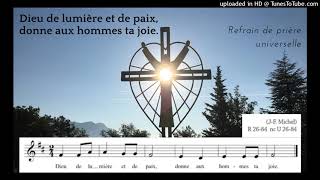 Video thumbnail of "Dieu de lumière et de paix, donne aux hommes ta joie. 1ère voix (PU)"