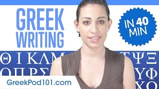 Learn ALL Greek Alphabet in 40 minutes  How to Write and Read Greek