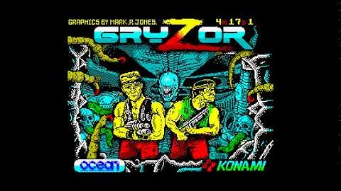 "Gryzor" title music, ZX Spectrum 128k