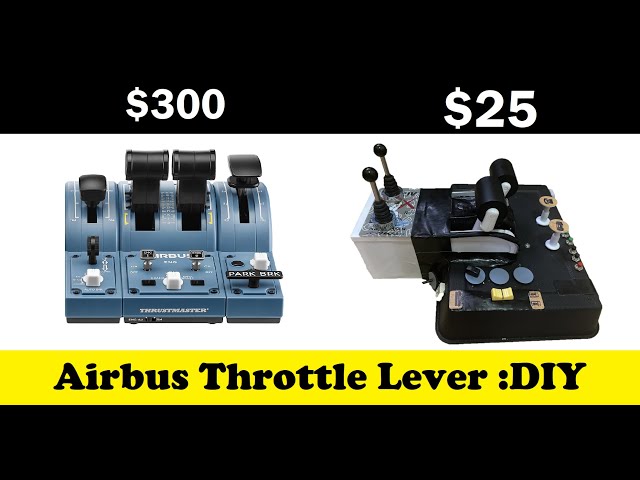 Saitek スロットル airbus風に自作 How to make Airbus Throttle lever Flight Simulator - Part 1 - YouTube